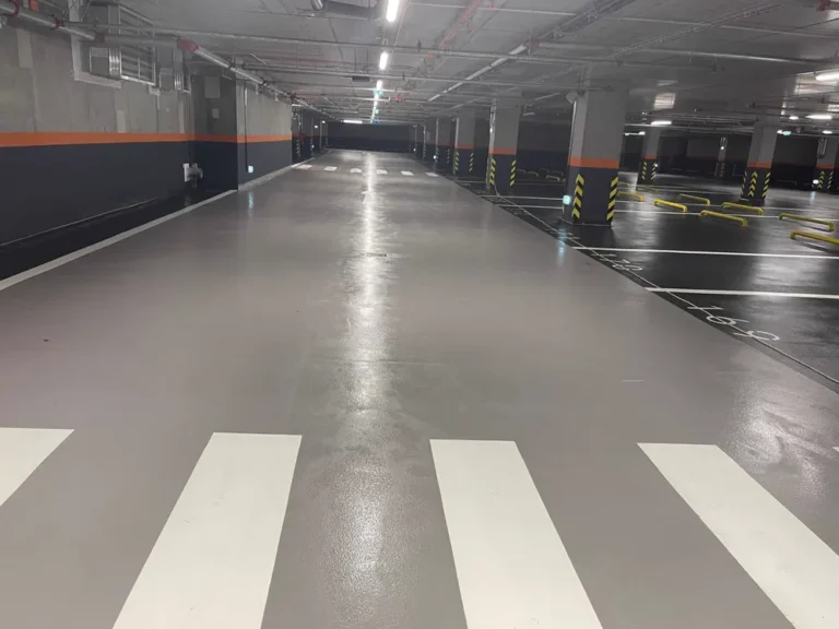 Parcare subterană după spălare